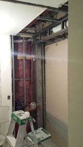 bullfinchcondorehabargentframingshowerbefore | Argent Construction Company