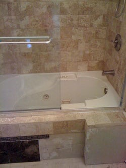 weymouthbathroommakeovershowerdoorinstallation | Argent Construction Company